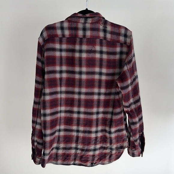 John Varvatos | Neil Flannel Plaid Long Sleeve Button Down Shirt - Reversible - Picture 3 of 13